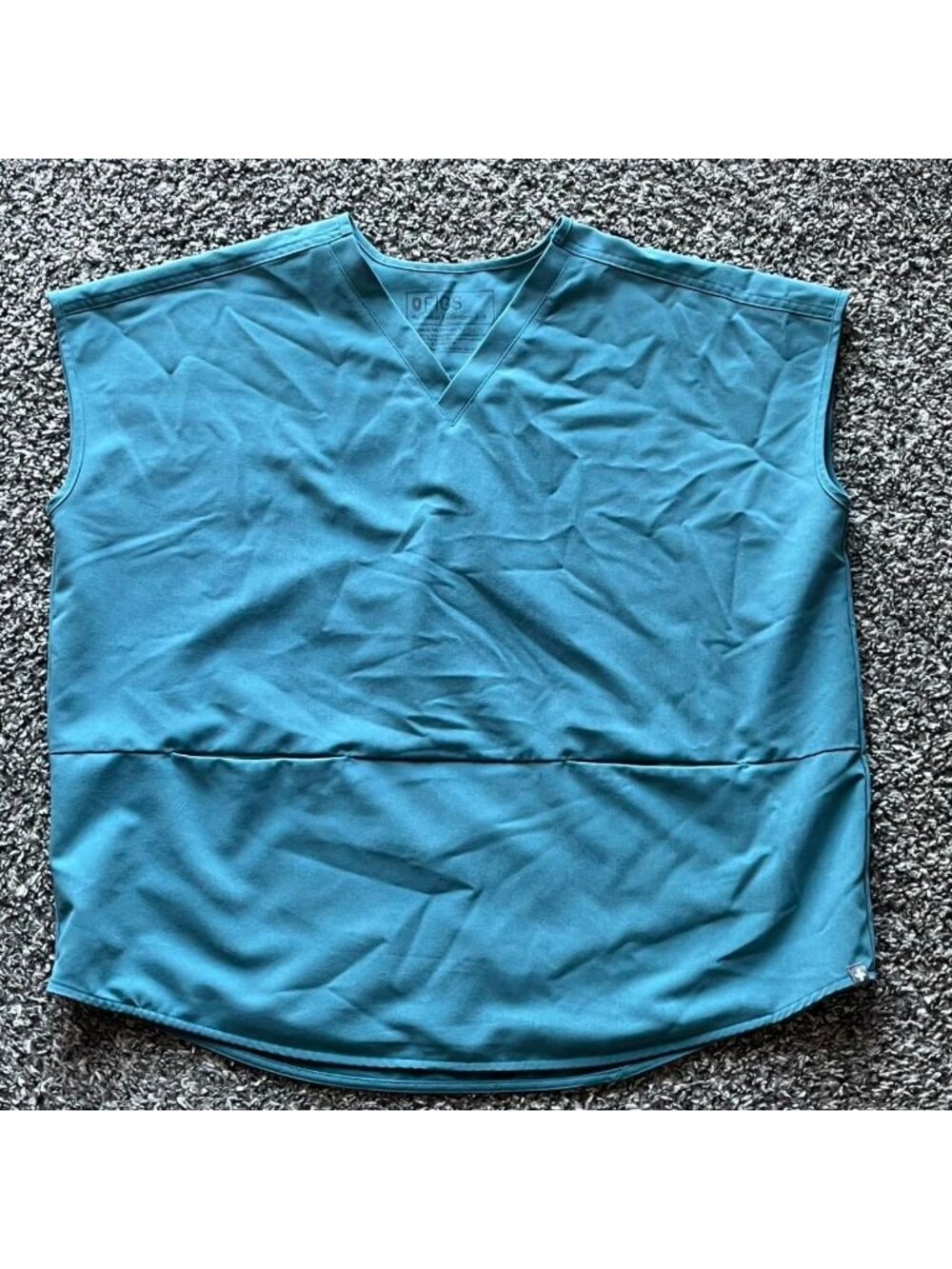 Figs Rafaella Technical Collection Blue Scrub Tunic Top Size S Nursing Utility